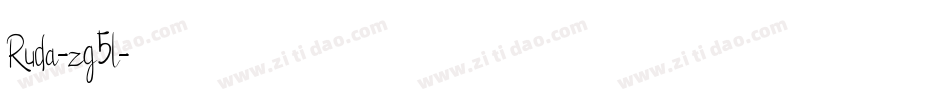 Ruda-zg5l字体转换