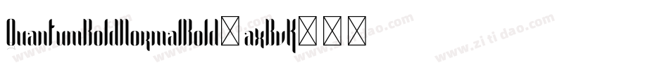 QuantumBoldNormalBold-axBvK字体转换