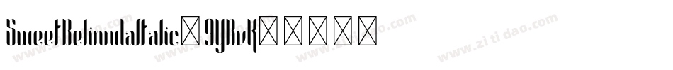 SweetBelinndaItalic-9YBvK字体转换