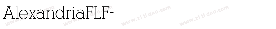 AlexandriaFLF字体转换