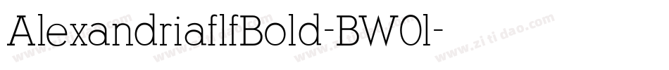 AlexandriaflfBold-BW0l字体转换
