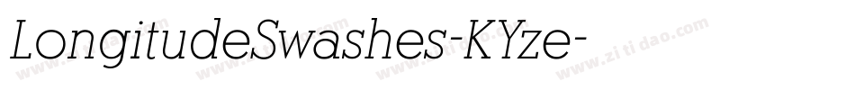LongitudeSwashes-KYze字体转换 LongitudeSwashes-KYze字体转换