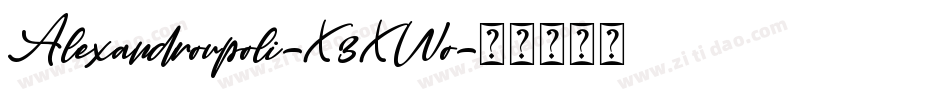 Alexandroupoli-X3XWo字体转换