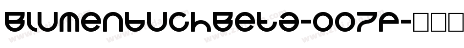BlumenbuchBeta-OO7P字体转换