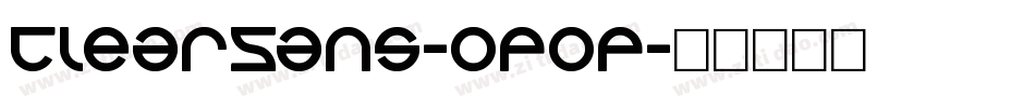 ClearSans-OP0p字体转换