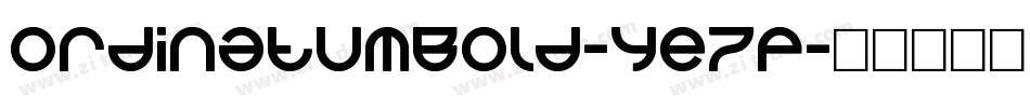 OrdinatumBold-4e7p字体转换