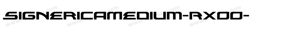 SignericaMedium-RXOo字体转换