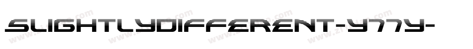 SlightlyDifferent-y77Y字体转换