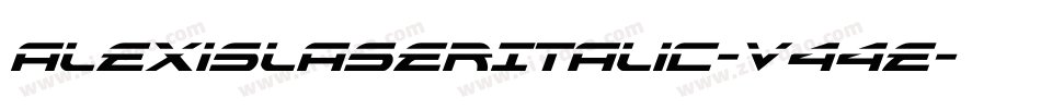 AlexisLaserItalic-v44E字体转换