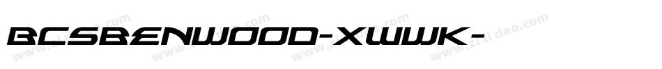 Bcsbenwood-XWwK字体转换