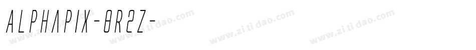 Alphapix-8r2z字体转换 Alphapix-8r2z字体转换