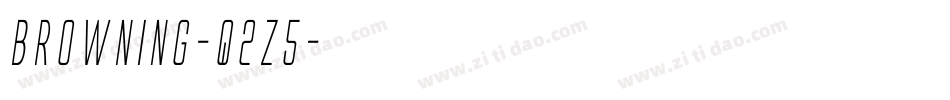 Browning-q2z5字体转换