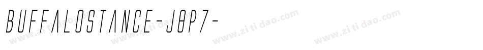 Buffalostance-J8p7字体转换