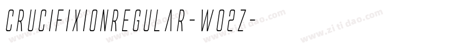 CrucifixionRegular-wO2Z字体转换