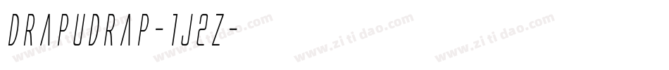 DrapuDrap-1j2Z字体转换