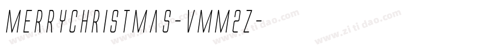 MerryChristmas-vmm2Z字体转换