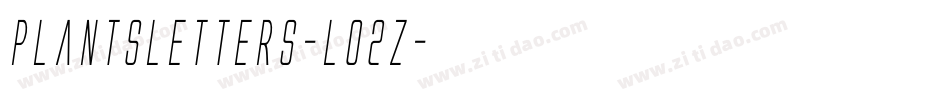 Plantsletters-LO2Z字体转换