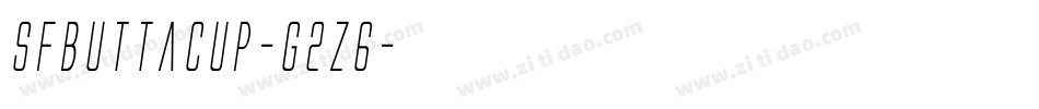 SfButtacup-g2z6字体转换 SfButtacup-g2z6字体转换