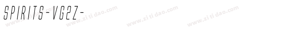 Spirits-VG2Z字体转换