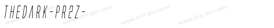 TheDark-pr2Z字体转换
