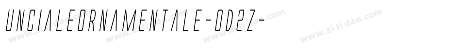Uncialeornamentale-0d2z字体转换