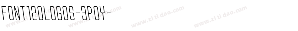 Font120Logos-3POy字体转换