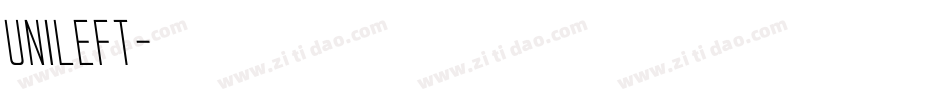 Unileft字体转换