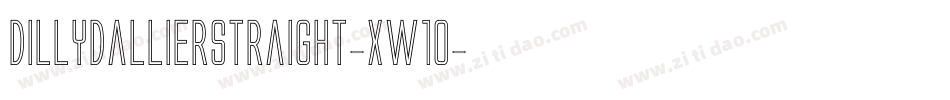 DillydallierStraight-xW1O字体转换