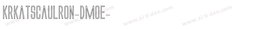 KrKatsCaulron-dM0E字体转换 KrKatsCaulron-dM0E字体转换