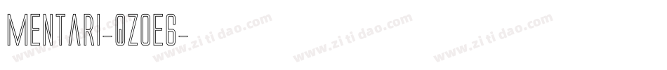 Mentari-qZ0E6字体转换
