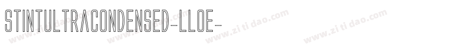 StintUltraCondensed-lL0e字体转换
