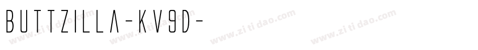 Buttzilla-KV9D字体转换