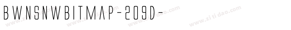 BwnsnwBitmap-2O9d字体转换