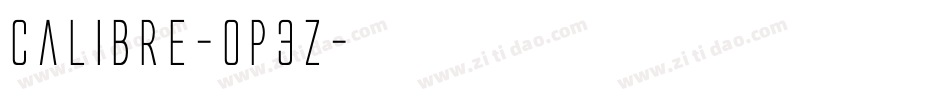 Calibre-0P3z字体转换