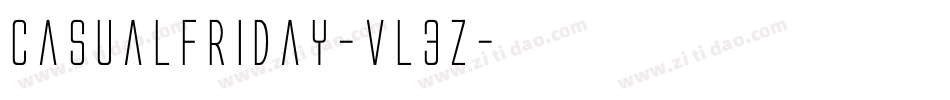 CasualFriday-VL3Z字体转换