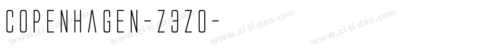Copenhagen-z3Z0字体转换