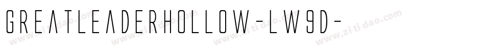 GreatLeaderHollow-lw9d字体转换