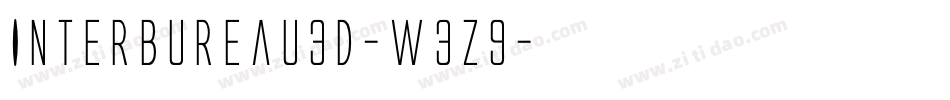 InterBureau3D-W3z9字体转换
