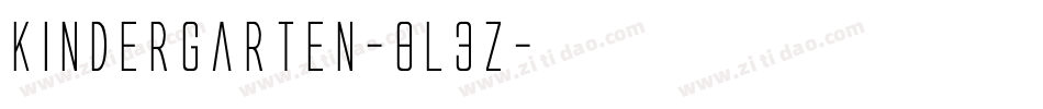 Kindergarten-8L3z字体转换