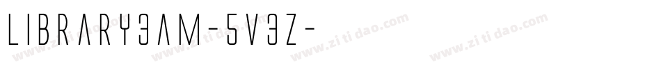 Library3am-5V3Z字体转换