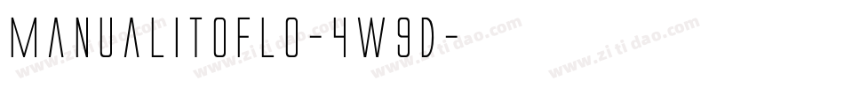 ManualitoFlo-4W9D字体转换