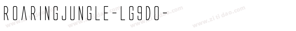RoaringJungle-lg9d0字体转换