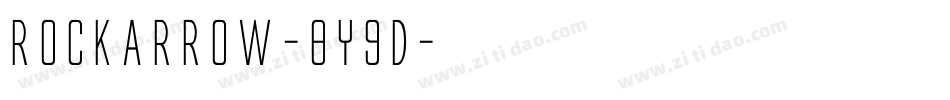 RockArrow-8Y9D字体转换 RockArrow-8Y9D字体转换