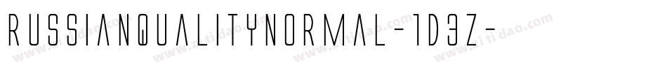 RussianqualityNormal-1D3Z字体转换