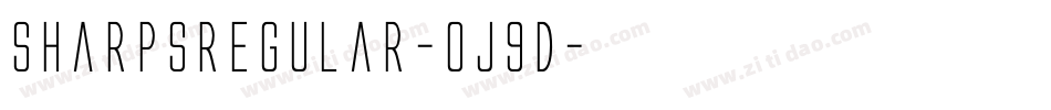 SharpsRegular-OJ9d字体转换