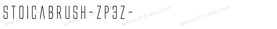 StoicaBrush-ZP3z字体转换
