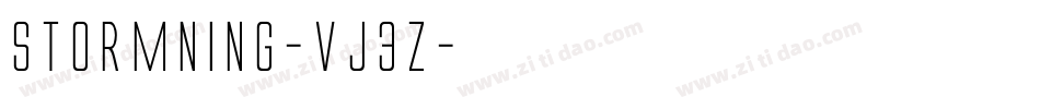 Stormning-VJ3z字体转换