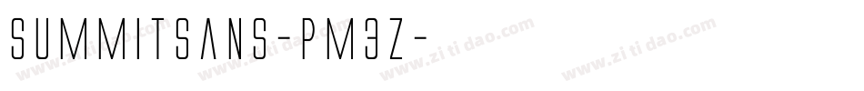 Summitsans-PM3Z字体转换