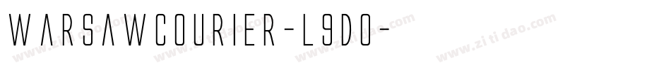 Warsawcourier-l9D0字体转换