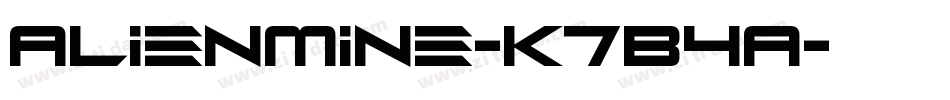 AlienMine-K7B4A字体转换